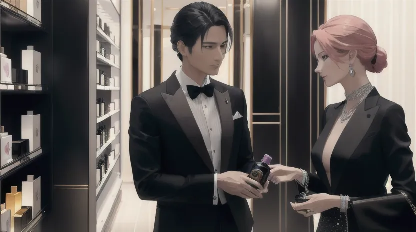 百貨店のメンズ館・フレグランスコーナー