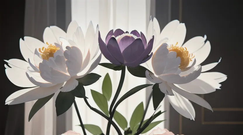 高貴なるピオニー：守ってあげたくなる女性らしさの象徴