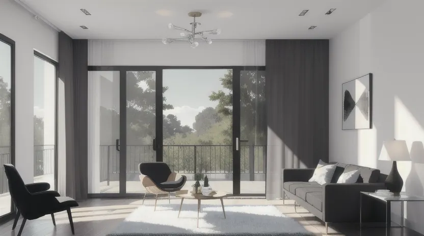 清潔感を演出する玄関とリビングの使い分け